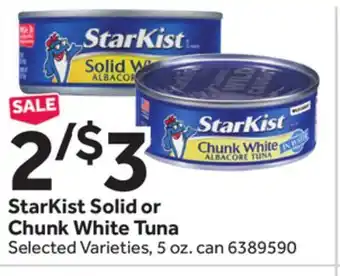 Stop&Shop Starkist solid or chunk white tuna offer
