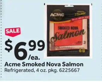 Stop&Shop Acme smoked nova salmon offer