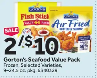Stop&Shop Gorton's seafood value pack offer