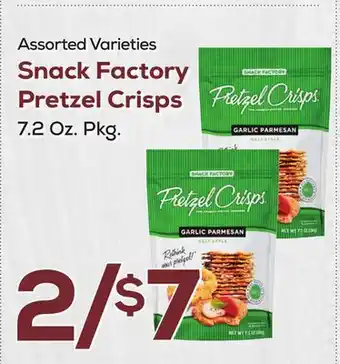DeCicco & Sons Snack factory pretzel crisps offer