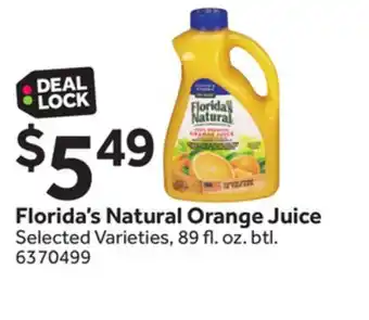 Stop&Shop Florida's natural orange juice offer