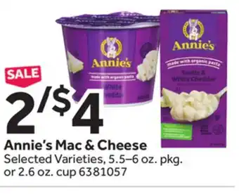 Stop&Shop Annie's mac & cheese offer