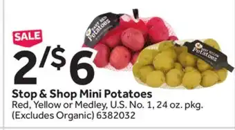 Stop&Shop Stop & shop mini potatoes offer