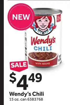 Stop&Shop Wendy's chili offer