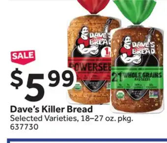 Stop&Shop Dave's killer bread offer
