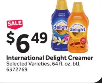 Stop&Shop International delight creamer offer