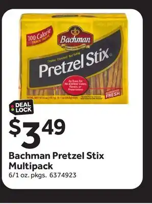 Stop&Shop Bachman pretzel stix multipack offer