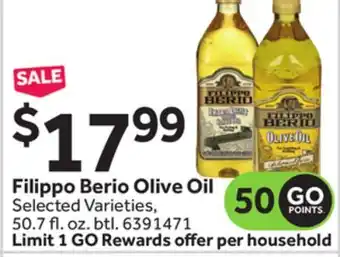 Stop&Shop Filippo berio olive oil offer