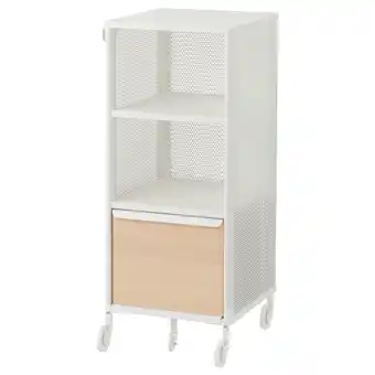 Ikea Bekant storage unit on casters, mesh white, 16 1/8x39 3/4 offer