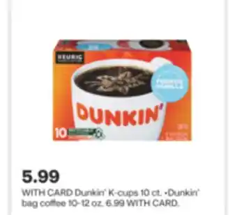 CVS Dunkin' k-cups offer