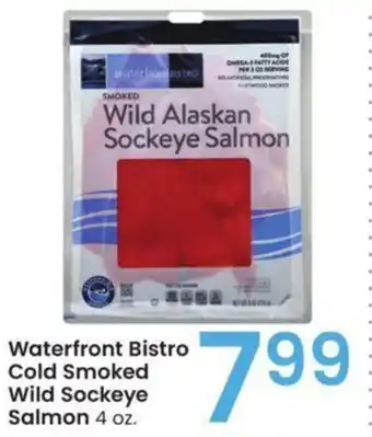 Albertsons Waterfront Bistro Cold Smoked Wild Sockeye Salmon 4 oz. offer