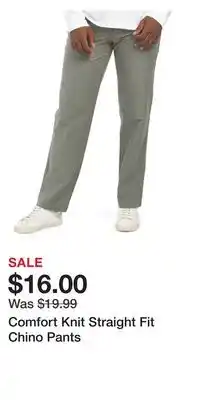 TJ Maxx Comfort knit straight fit chino pants offer