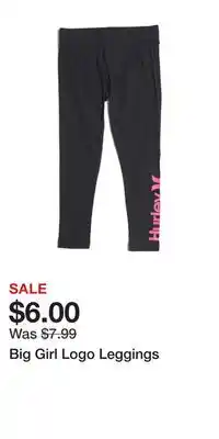 TJ Maxx Big girl logo leggings offer