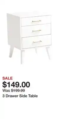TJ Maxx 3 drawer side table offer