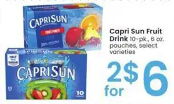 Albertsons Capri Sun Fruit Drink offer