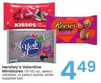 Albertsons Hershey's Valentine Miniatures offer