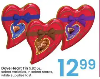 Albertsons Dove Heart Tin 5.82 oz. offer