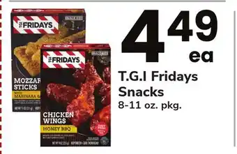 ACME T. g. i fridays snacks offer
