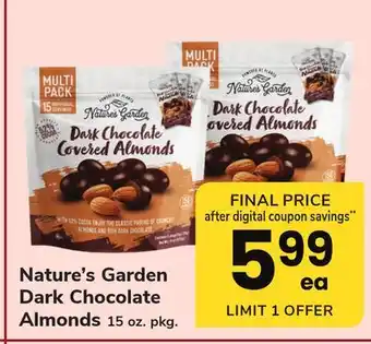 ACME Nature's garden dark chocolate almonds offer