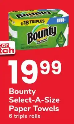 ACME Bounty select-a-size paper towels offer