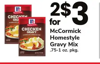 ACME Mccormick homestyle gravy mix offer