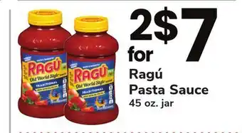 ACME Ragú pasta sauce offer