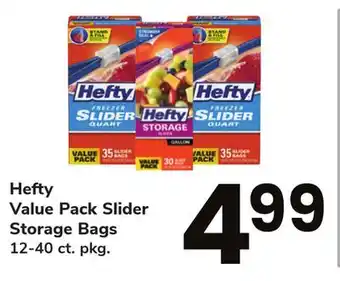 ACME Hefty value pack slider storage bags offer