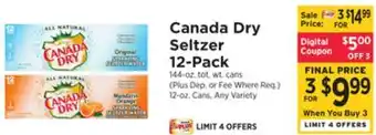 ShopRite Seltzer 12-pack offer