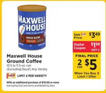 ShopRite Ground coffee offer