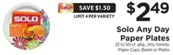 ShopRite Paper plates offer