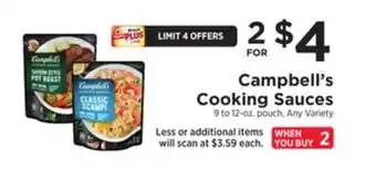 ShopRite Cooking sauces offer