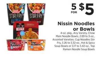 ShopRite Noodles or bowls offer