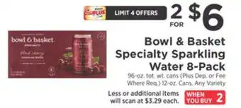 ShopRite Specialty sparkling water 8-pack offer