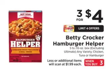 ShopRite Hamburger helper offer