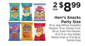 ShopRite Snacks party size offer