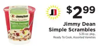 ShopRite Jimmy dean simple scrambles offer