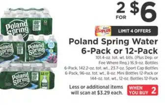 ShopRite Water 6-pack or 12-pack offer