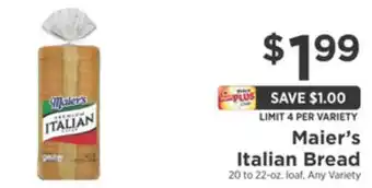 ShopRite Italian bread offer