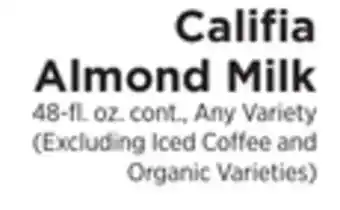 ShopRite Almond milk offer