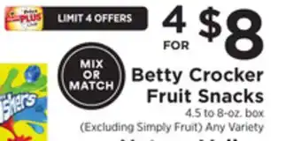 ShopRite Fruit snacks offer