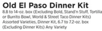 ShopRite Old el paso dinner kit offer