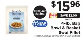 ShopRite 4-lb. bag swai fillet offer