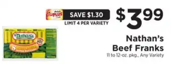 ShopRite Beef franks offer