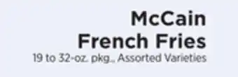 ShopRite French fries offer