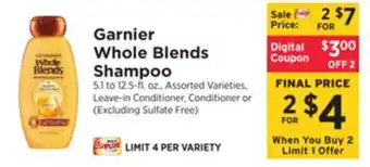 ShopRite Whole blends shampoo offer
