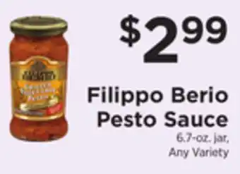 ShopRite Berio pesto sauce offer