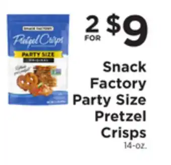 ShopRite Party size pretzel crisps offer