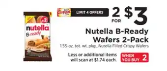 ShopRite B-ready wafers 2-pack offer