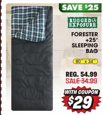 Big 5 Rugged exposure forester +25° sleeping bag offer