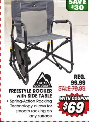Big 5 Gci outdoor freestyle rocker with side table offer